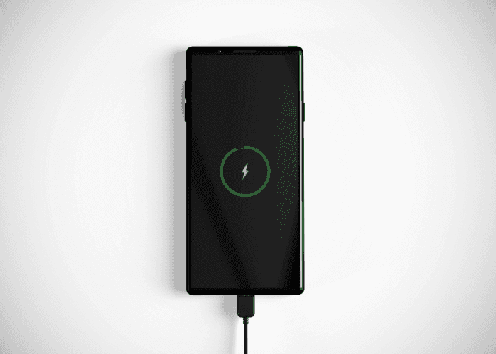 iPhone internal components showing battery